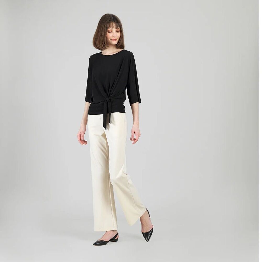CLARA SUNWOO Black Side Tie Top *NEW*